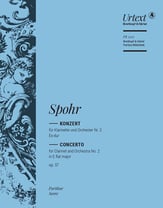 Clarinet Concerto No. 2 in E-flat Major, Op. 57 Orchestra Scores/Parts sheet music cover